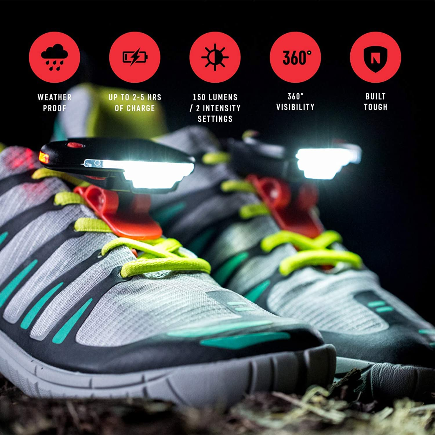 Ultra Bright LED Shoe Clip Light  for running shoes 